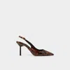 Aldo Seralina In Open Brown In Animal Print