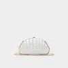 Aldo Sheshell Novelty Small Handbags In Silver