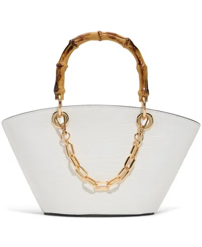 Aldo Sicia Mini Satchel Bag In White