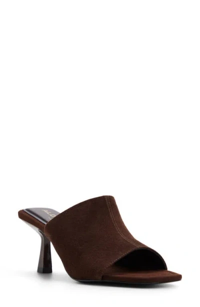 Aldo Sidema Kitten Heel Slide Sandal In Brown