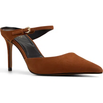 Aldo Sidnney Pointed Toe Pump In Brown