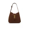 Aldo Soffiettaluxe Suede Shoulder Bag In Brown