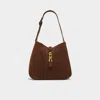 Aldo Soffiettaluxe Suede Shoulder Bag In Brown