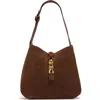 Aldo Soffiettaluxe Suede Shoulder Bag In Brown