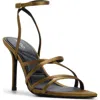 Aldo Solania Ankle Strap Pointed Toe Sandal In Green