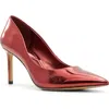 Aldo Stessy Mid Pointed Toe Pump In Other Red