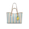 Aldo Summer Canvas Tote In Blue