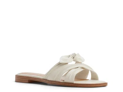 Aldo Sunbeam Knotted Slide Sandal In White