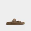 Aldo Sunnyside Slide Sandal In Brown