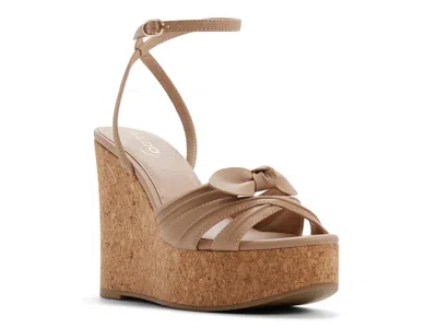 Aldo Tainah Wedge Sandal In Brown