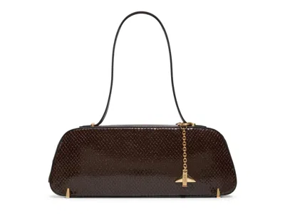 Aldo Thalelii Shoulder Bag In Dark Brown Snake Print