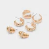 Aldo Triplecharm In Gold/clear Multi In Gold