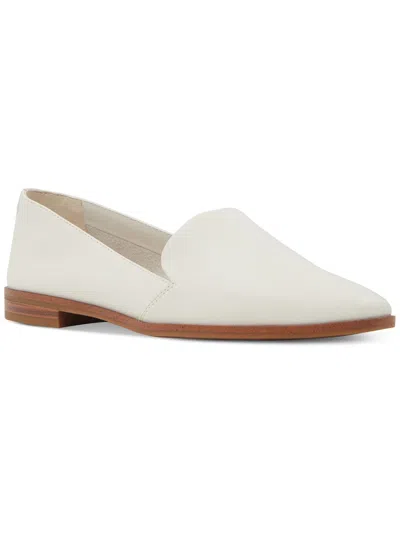Aldo Women's Veadith Almond Toe Slip-on Flat Loafers In White