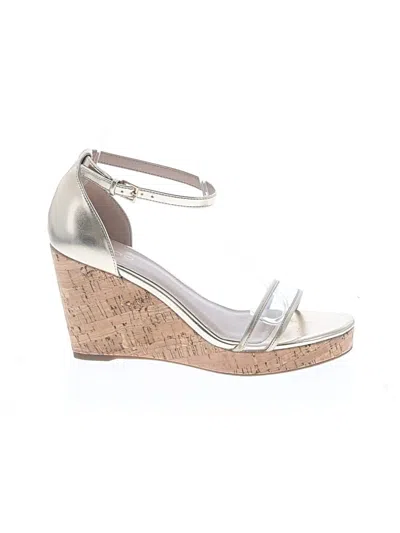 Pre-owned Aldo Wedges In Gold