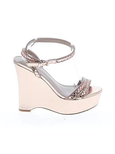 Pre-owned Aldo Wedges In Tan