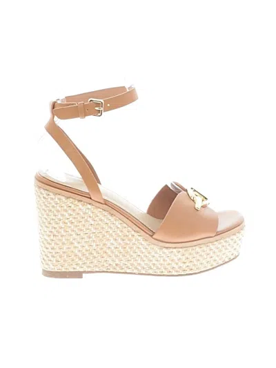 Pre-owned Aldo Wedges In Tan