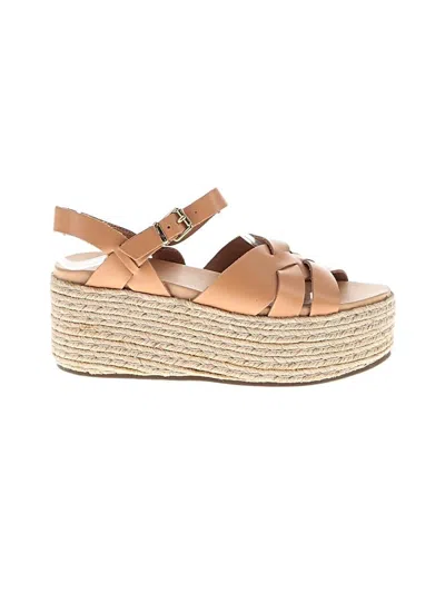 Pre-owned Aldo Wedges In Tan
