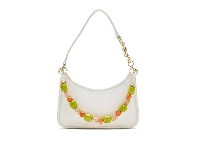 Aldo Whitegemm Shoulder Handbags Other White: One Size In Sand