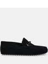 Aldo Wilbart Suede Driving Loafers In Black