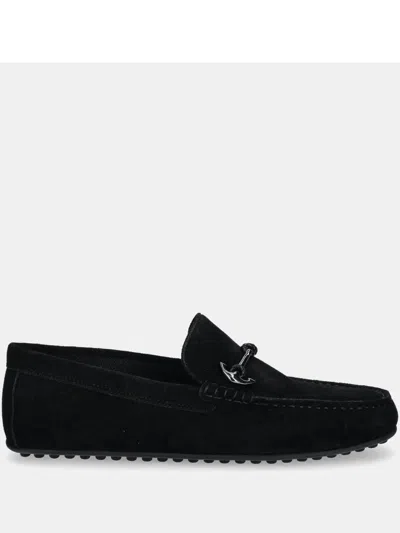 Aldo Wilbart Suede Driving Loafers In Black