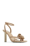 Aldo Wildblossom Ankle Strap Sandal In Sand