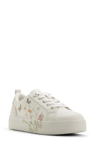 Aldo Wildflowers Sneaker In White