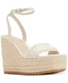 Aldo Aberitram Platform Espadrilles In White Woven