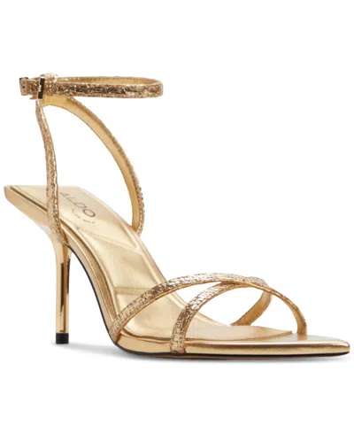 Aldo Women's Adrina Two-piece Dress Sandals In Gold Raffia