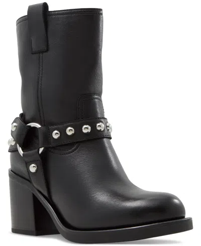Aldo Women's Albai Motorcycle Stud Ankle Booties In Black