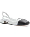 Aldo Amandine Slingback Flat In Silver Mixed