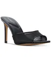 Aldo Anyabrilden Pointed Toe Slide Sandal In Black Mesh