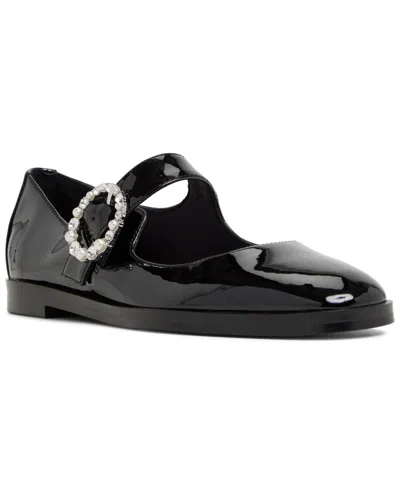 Aldo Women's Arabbella Mary Jane Almond Toe Flats In Black