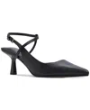Aldo Axelle Ankle Strap Pointed Toe Pump In Black