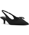 Aldo Azizza Slingback Pointed Toe Kitten Heel Pump In Black