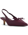 Aldo Azizza Slingback Pointed Toe Kitten Heel Pump