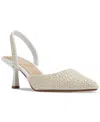 Aldo Brizza Slingback Pointed Toe Pump In White