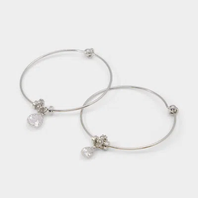Aldo Women's Caresstacks – Silver / Clear Multi In Silver/clear Multi