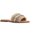 Aldo Women's Coralya Embellished Flat Sandals In Pink Woven