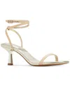 Aldo Women's Dime Strappy Square-toe Dress Sandals In Gold Raffia