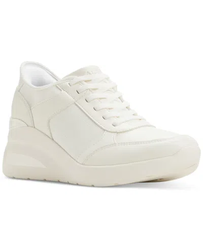 ALDO WOMEN'S ICONISTEP LACE-UP WEDGE JOGGER SNEAKERS