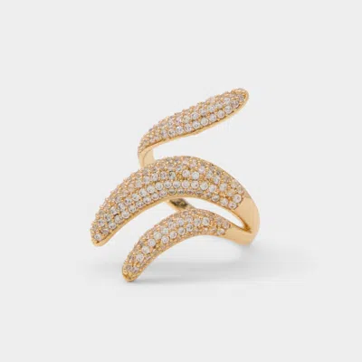 Aldo Women's Edene – Gold / Clear Multi – Size 8