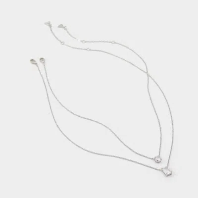 Aldo Women's Elissah – Silver / Clear Multi