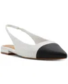 Aldo Fleure Slingback Pointed Cap Toe Flat In White,black Multi