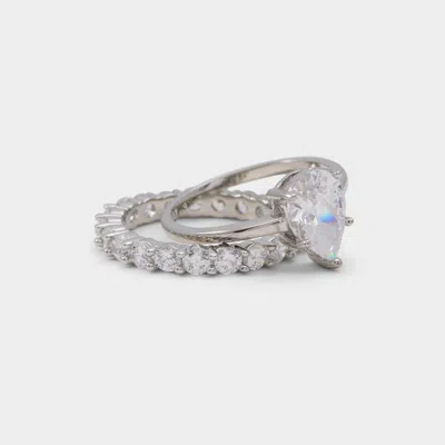 Aldo Women's Foreverlove – Silver / Clear Multi – Size 6 In Silver/clear Multi