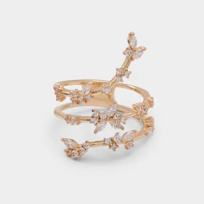 Aldo Women's Giinnyy – Gold / Clear Multi – Size 6