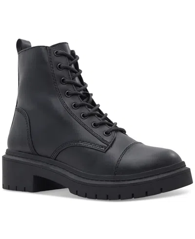 ALDO WOMEN'S GOER COMBAT ROUND TOE BOOTS