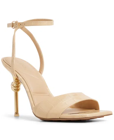 Aldo Women's Harmonious Two-piece Square Toe Dress Sandals In Brown