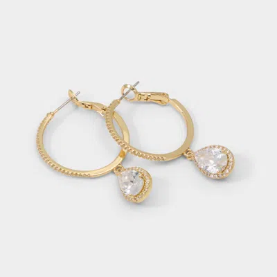 Aldo Women's Hoopsies – Gold / Clear Multi