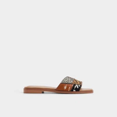 Aldo Women's Itsandalmix – Brown Multi – Size 6
