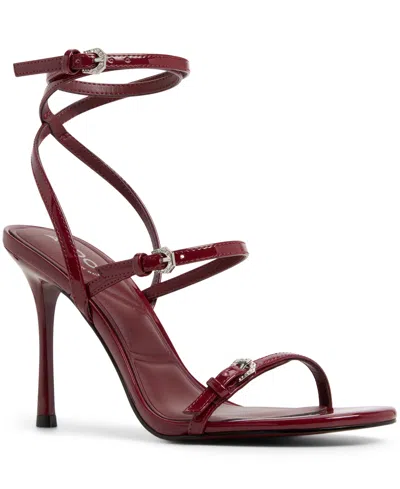 ALDO WOMEN'S JAMIELYNN STRAPPY ANKLE-WRAP HIGH-HEEL DRESS SANDALS